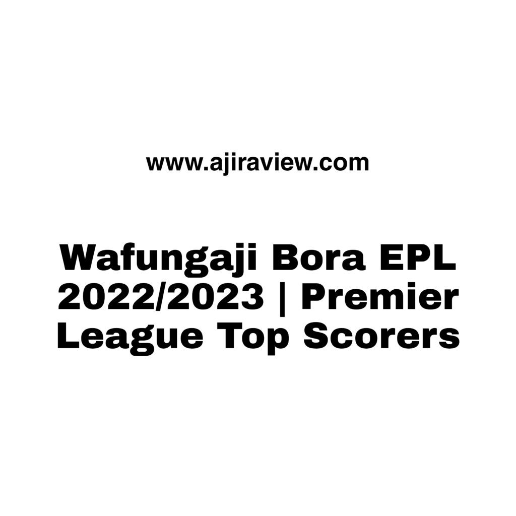 Wafungaji Bora EPL 2022/2023 Premier League Top Scorers