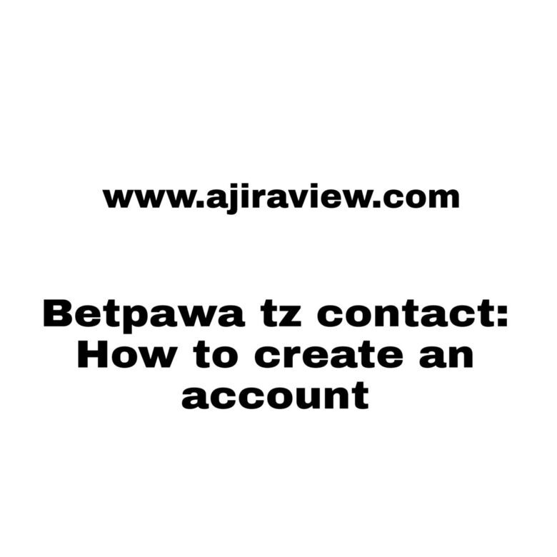 Betpawa tz contact: How to create an account